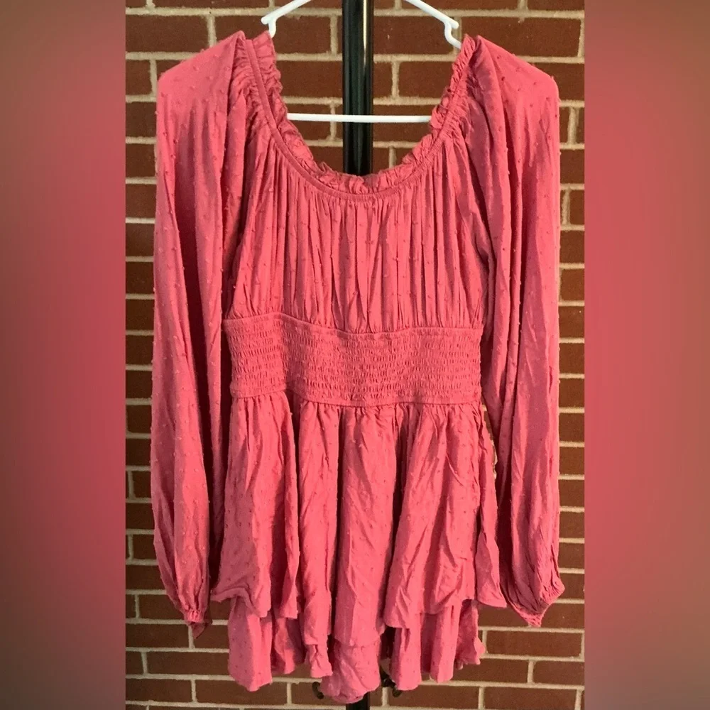 🌸 NWT Urban‎ Outfitters Pink Smocked Mini Dress | Cottagecore Boho Feminine - Picture 4 of 8